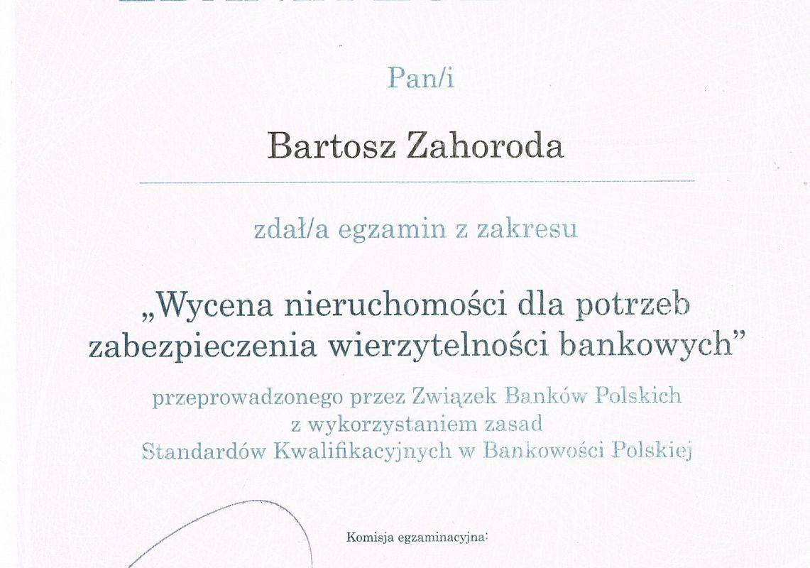 Wycena nieruchomosci dla potrzeb zabezpieczenia wierzytelnosci bankowych - Zwiazek Bankow Polskich
